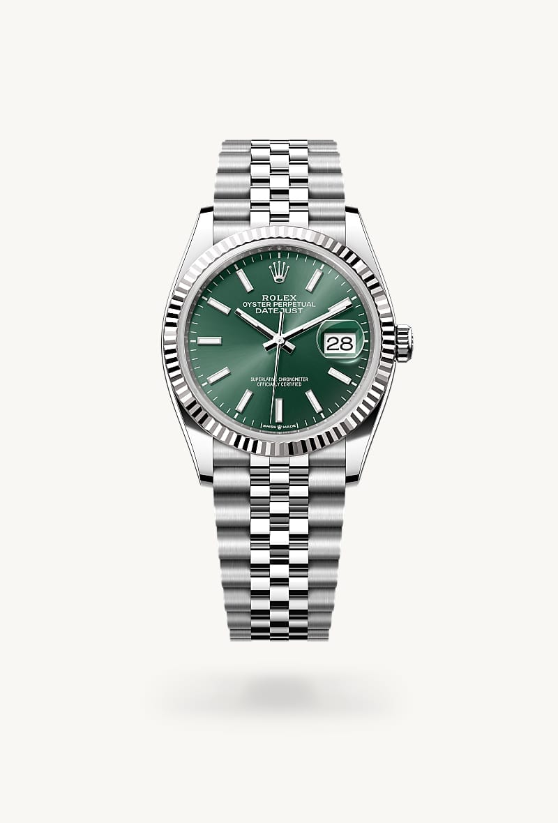 Rolex Datejust de White Rolesor - combination of Oystersteel and white gold, M126234-0051 - Jael Joyería