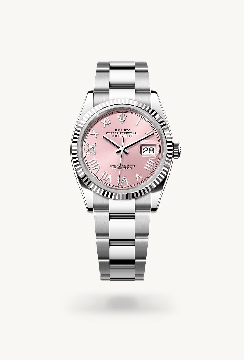 Rolex Datejust de White Rolesor - combination of Oystersteel and white gold, M126234-0066 - Jael Joyería
