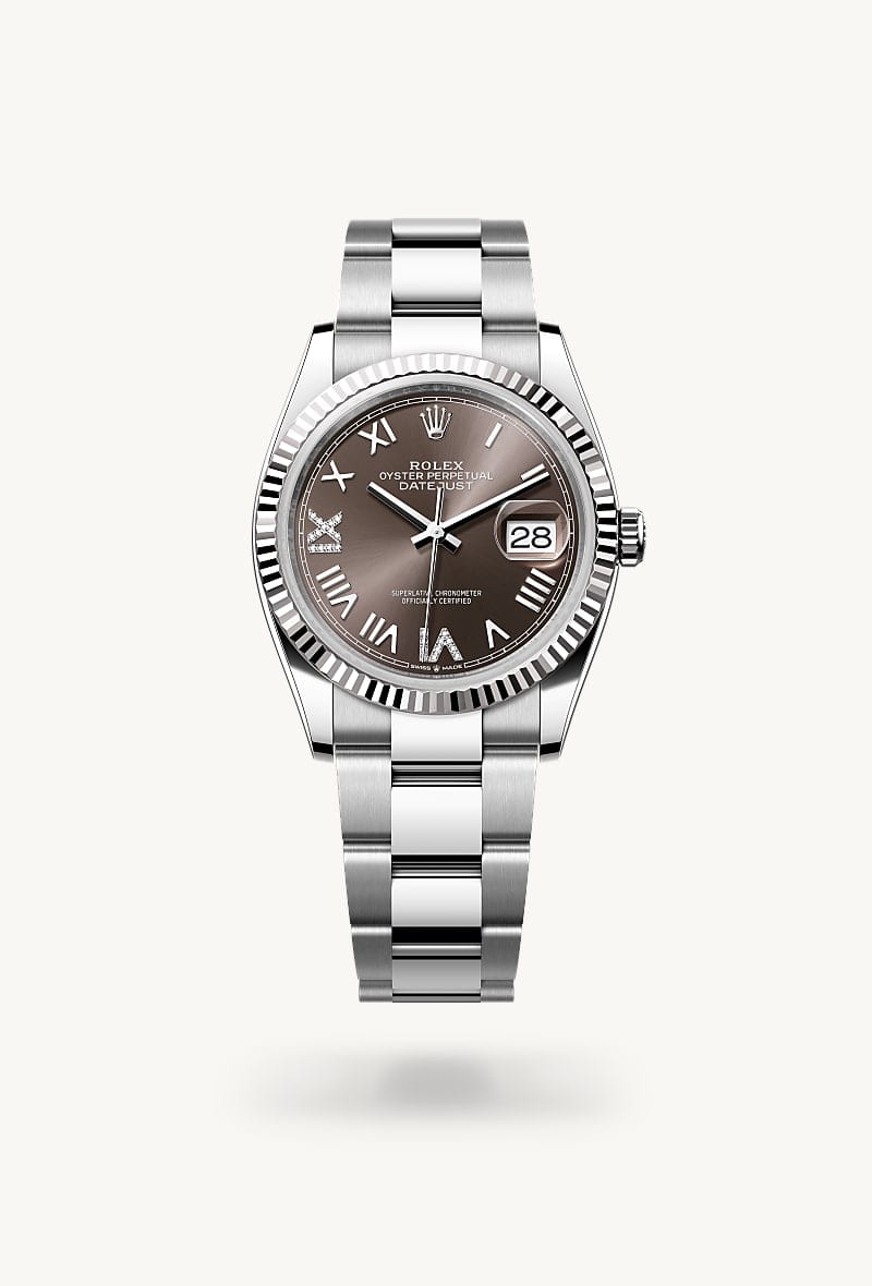 Rolex Datejust de White Rolesor - combination of Oystersteel and white gold, M126234-0072 - Jael Joyería