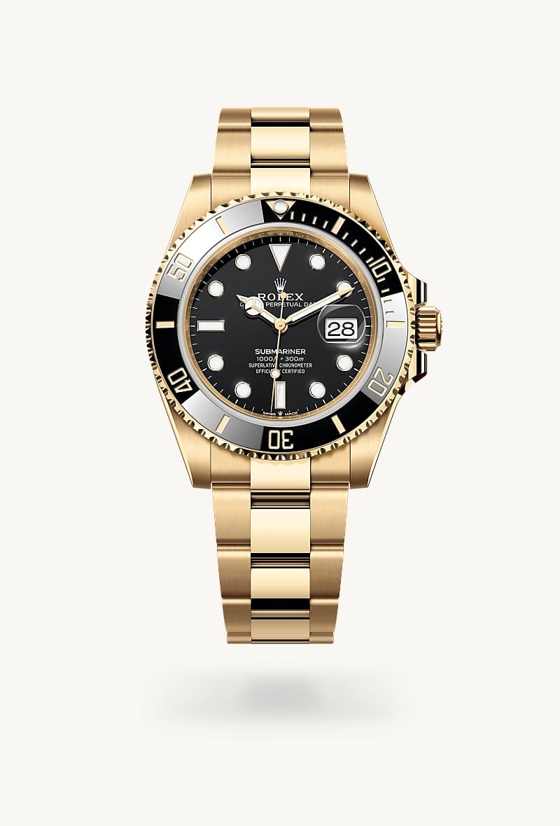Rolex Submariner de 18 ct yellow gold, M126618LN-0002 - Jael Joyería