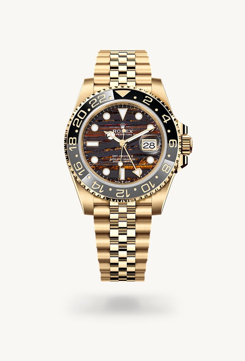 Rolex GMT-Master II de 18 ct yellow gold, M126718GRNR-0002 - Jael Joyería