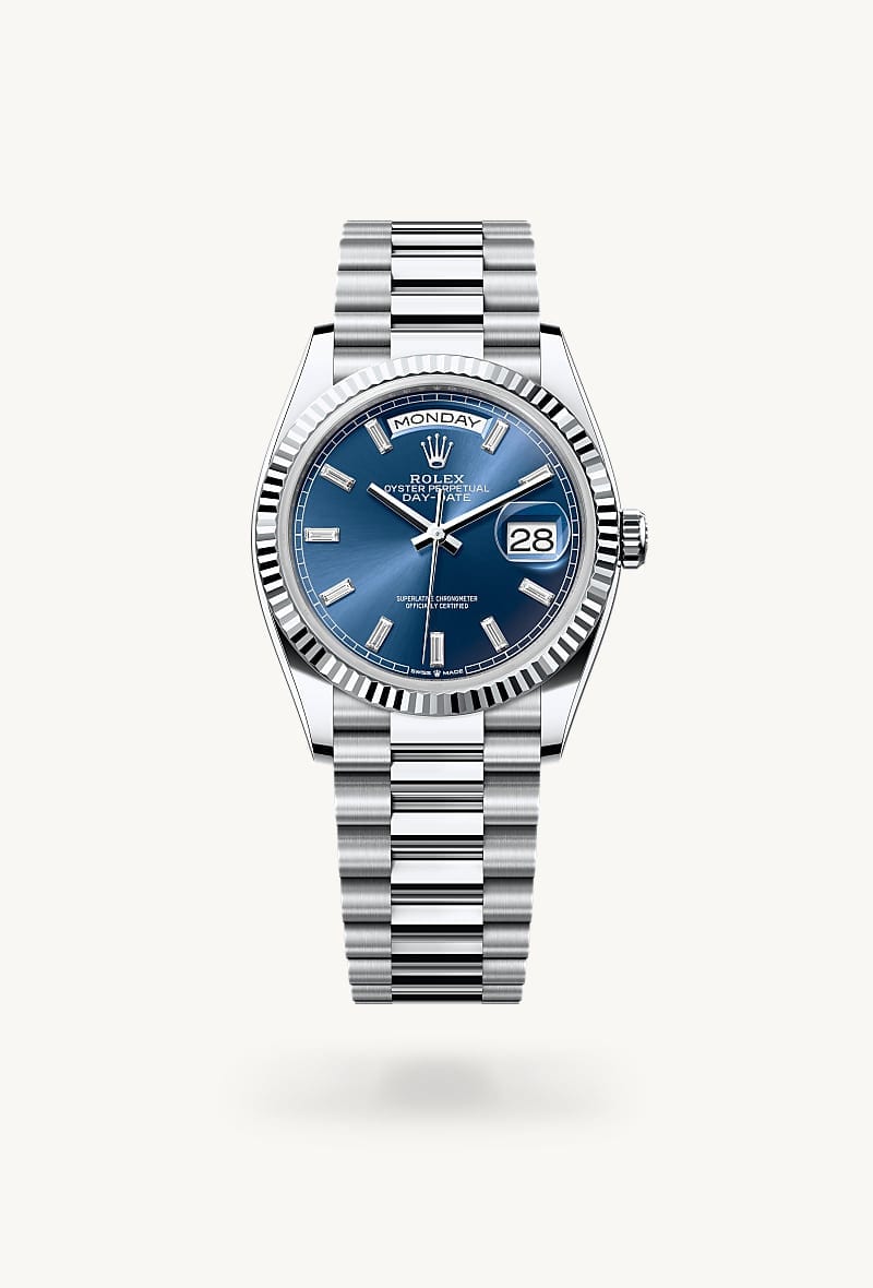 Rolex Day-Date de Platinum, M128236-0023 - Jael Joyería