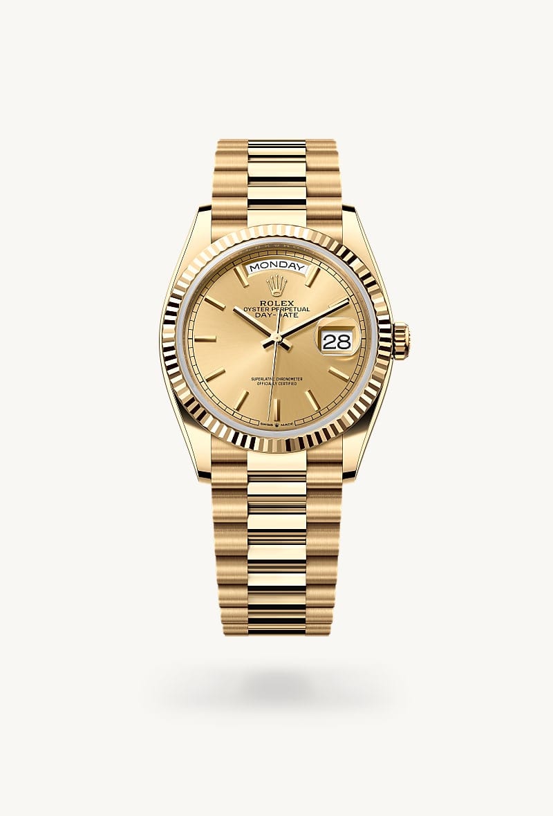 Rolex Day-Date de 18 ct yellow gold, M128238-0045 - Jael Joyería