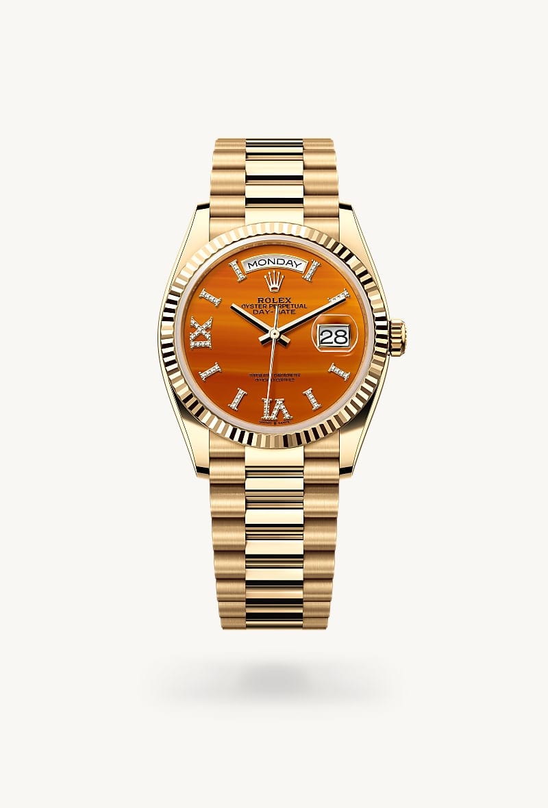 Rolex Day-Date de 18 ct yellow gold, M128238-0088 - Jael Joyería