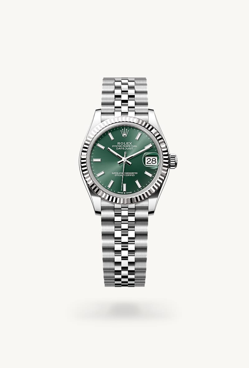Rolex Datejust de White Rolesor - combination of Oystersteel and white gold, M278274-0018 - Jael Joyería
