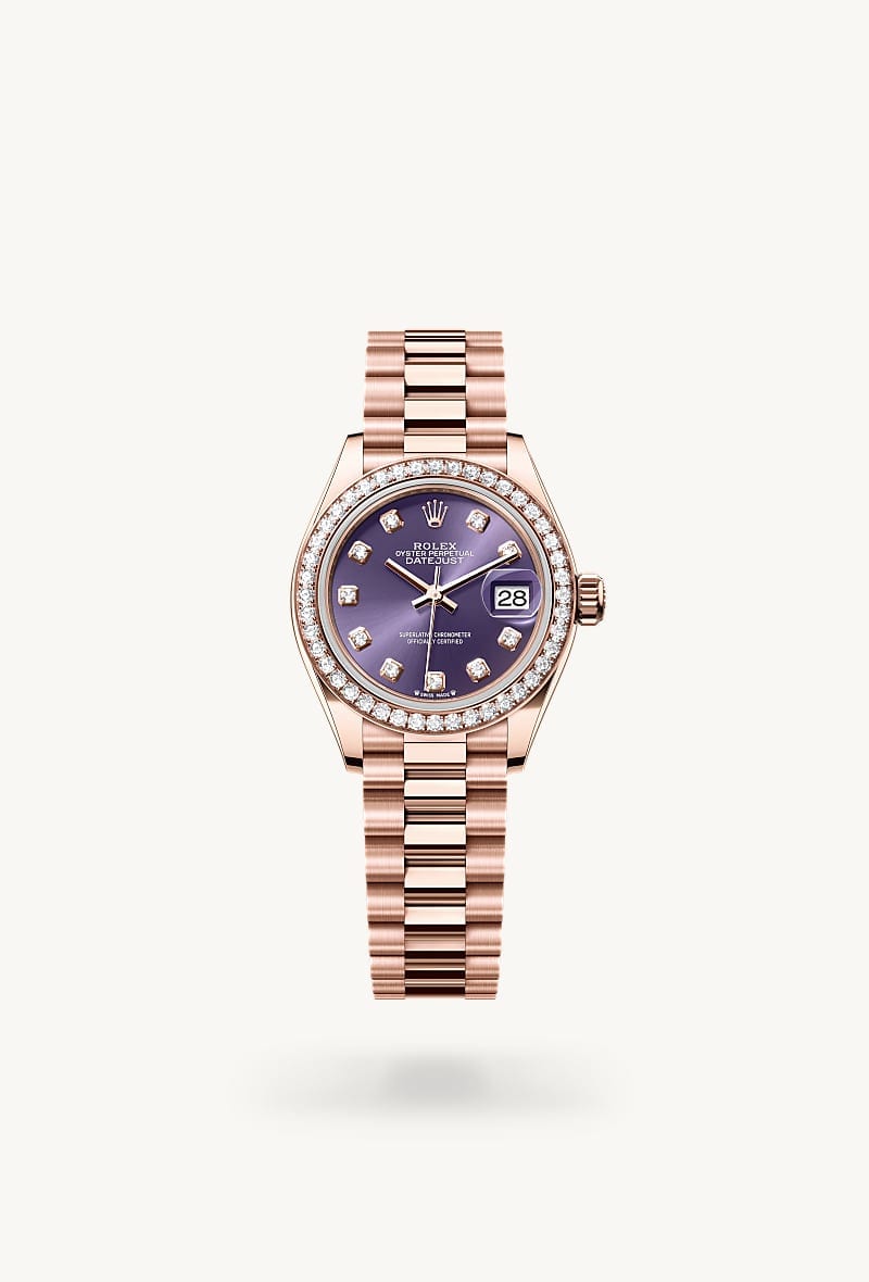 Rolex Lady-Datejust de 18 ct Everose gold, M279135RBR-0020 - Jael Joyería