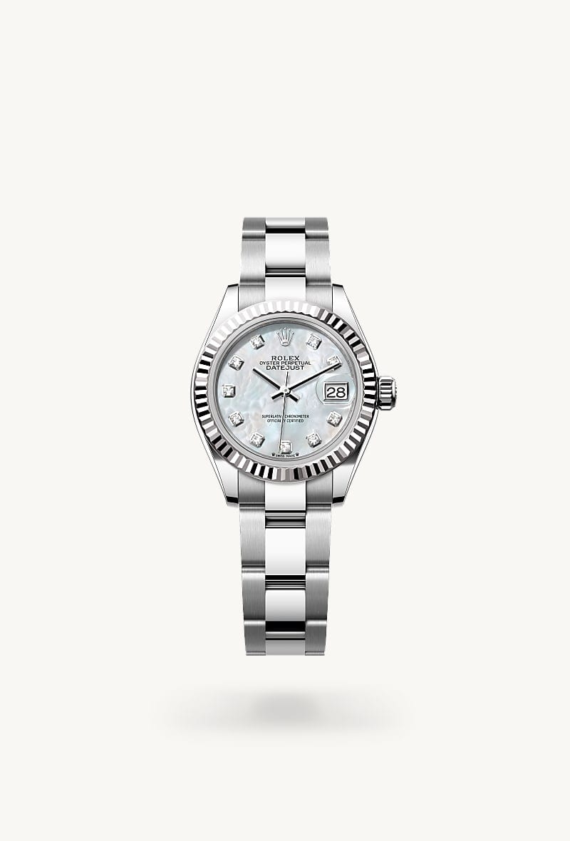 Rolex Lady-Datejust de White Rolesor - combination of Oystersteel and white gold, M279174-0010 - Jael Joyería