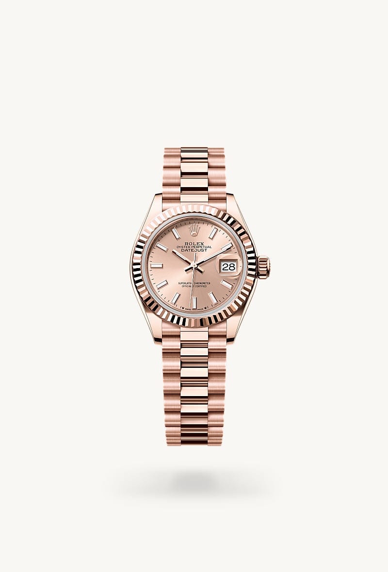 Rolex Lady-Datejust de 18 ct Everose gold, M279175-0025 - Jael Joyería