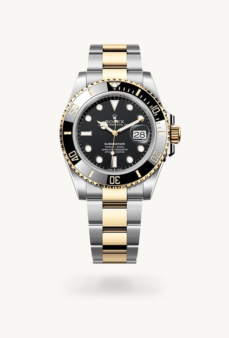 rolex Submariner de Rolesor amarillo —combinación de acero Oystersteel y oro amarillo, M126613LN-0002 - Jael Joyería