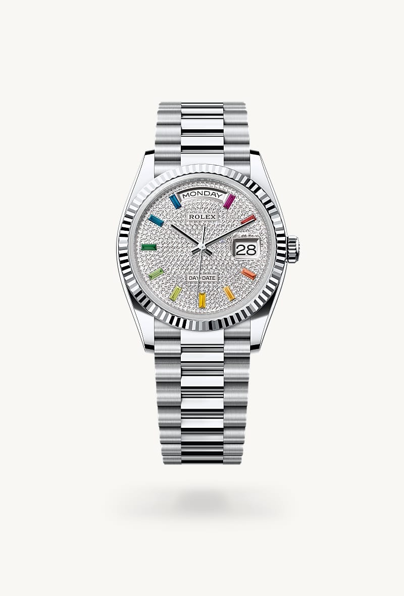 rolex Day-Date de Platino, M128236-0003 - Jael Joyería