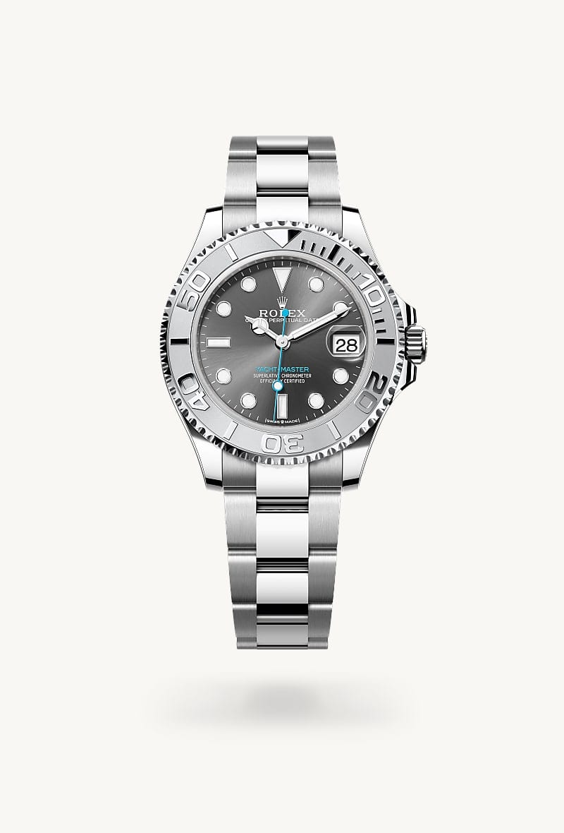 rolex Yacht-Master de Rolesium —combinación de acero Oystersteel y platino, M268622-0002 - Jael Joyería