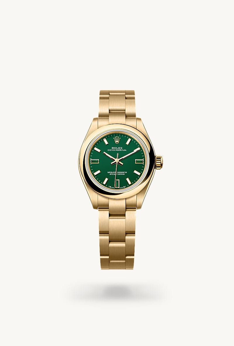 rolex Oyster Perpetual de oro amarillo de 18 quilates, M276208-0002 - Jael Joyería