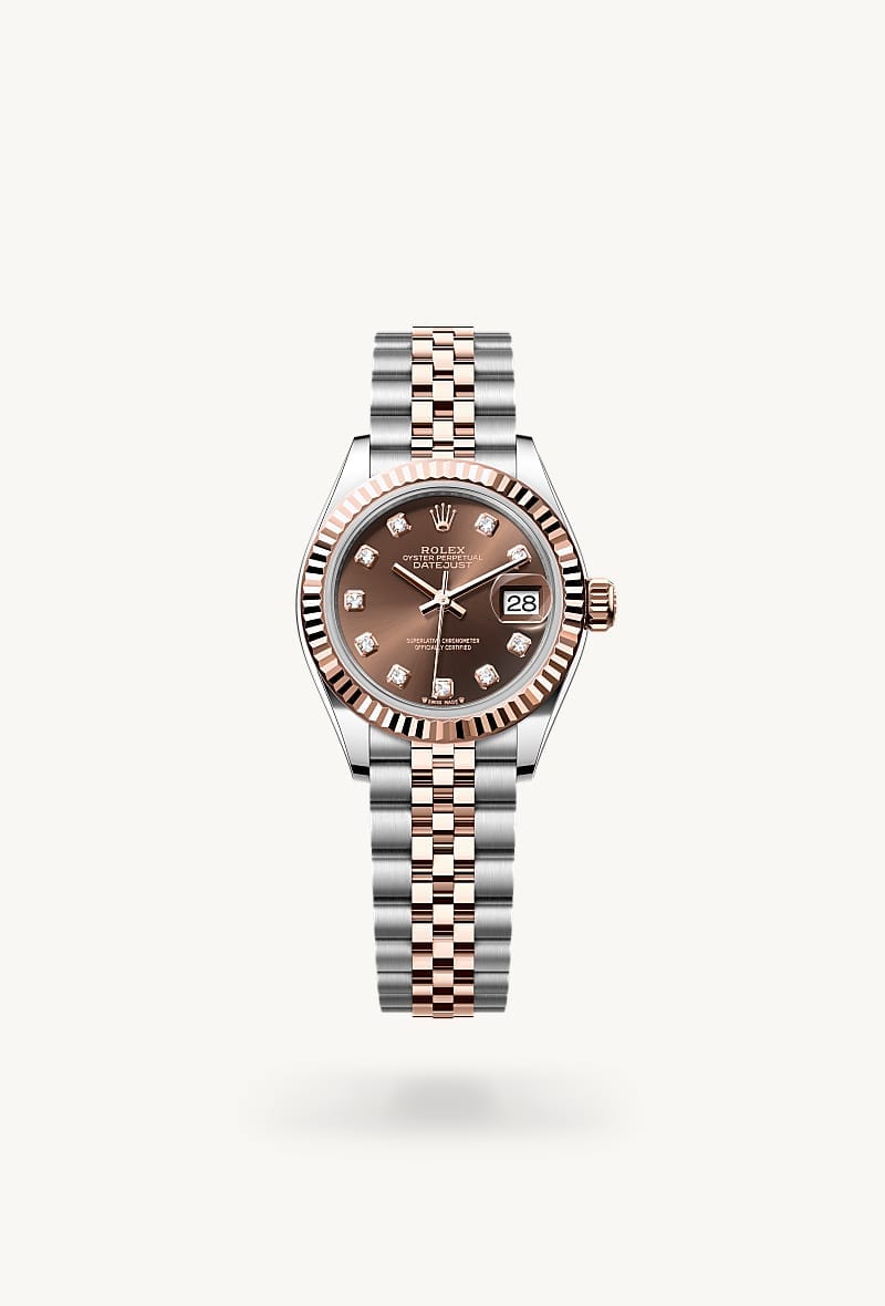 rolex Lady-Datejust de Rolesor Everose —combinación de acero Oystersteel y oro Everose, M279171-0011 - Jael Joyería