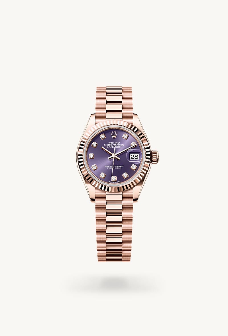 rolex Lady-Datejust de Oro Everose de 18 quilates, M279175-0019 - Jael Joyería