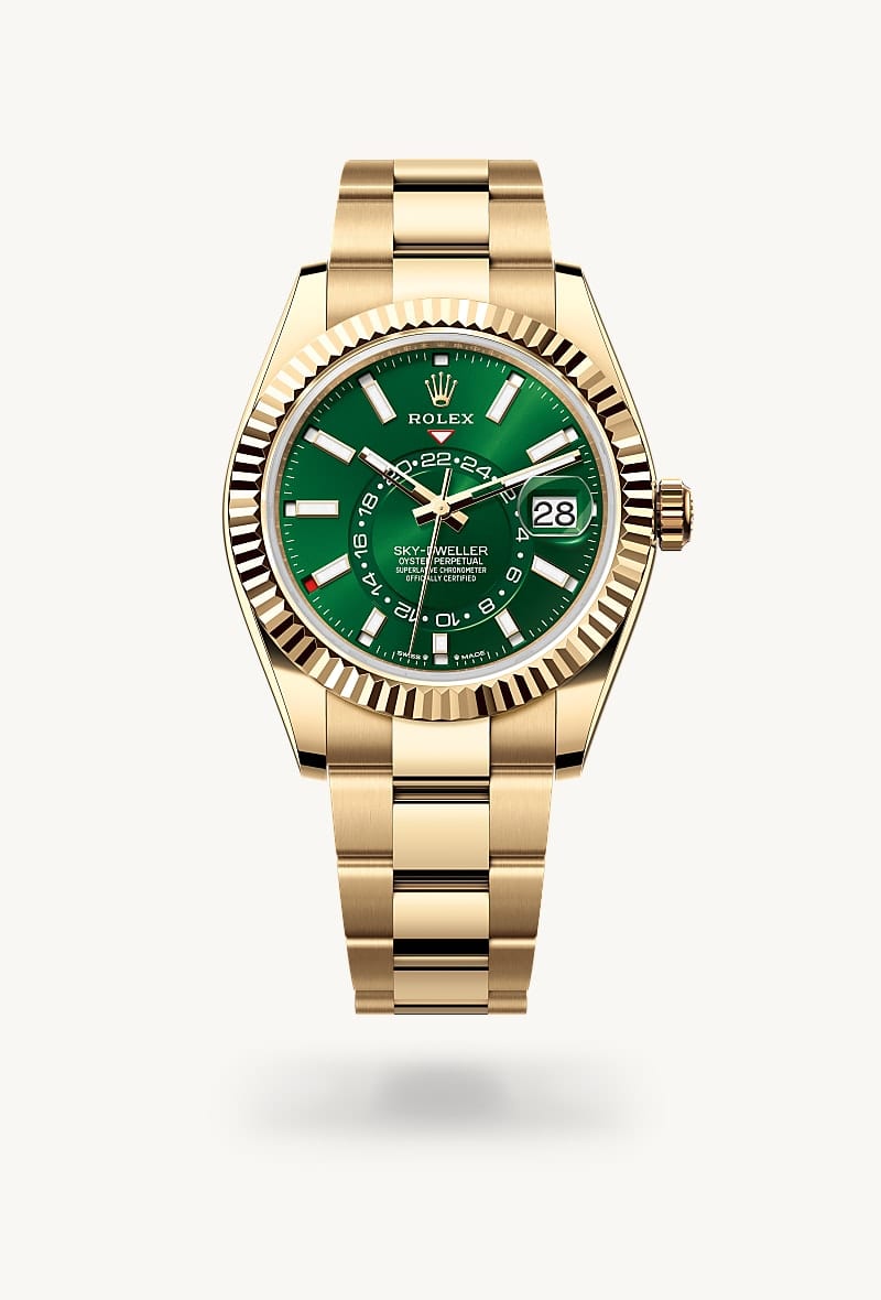 rolex Sky-Dweller de oro amarillo de 18 quilates, M336938-0007 - Jael Joyería