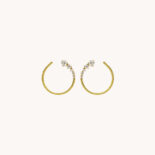 PENDIENTES LEANDRA CABO RUEDA ORO AMARILLO Y DIAMANTES