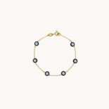 LEANDRA BRACELET 6 DIAMONDS YELLOW GOLD