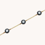 LEANDRA BRACELET 6 DIAMONDS YELLOW GOLD