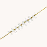 PULSERA LEANDRA ROSE LASER ORO AMARILLO Y DIAMANTES