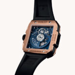 RELOJ HUBLOT SQUARE BANG UNICO KING GOLD BLUE CERAMIC 42MM