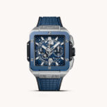 RELOJ HUBLOT SQUARE BANG UNICO TITANIUM BLUE CERAMIC 42MM