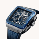 RELOJ HUBLOT SQUARE BANG UNICO TITANIUM BLUE CERAMIC 42MM