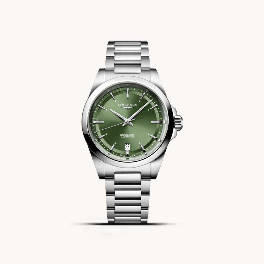 LONGINES CONQUEST GREEN WATCH 38MM