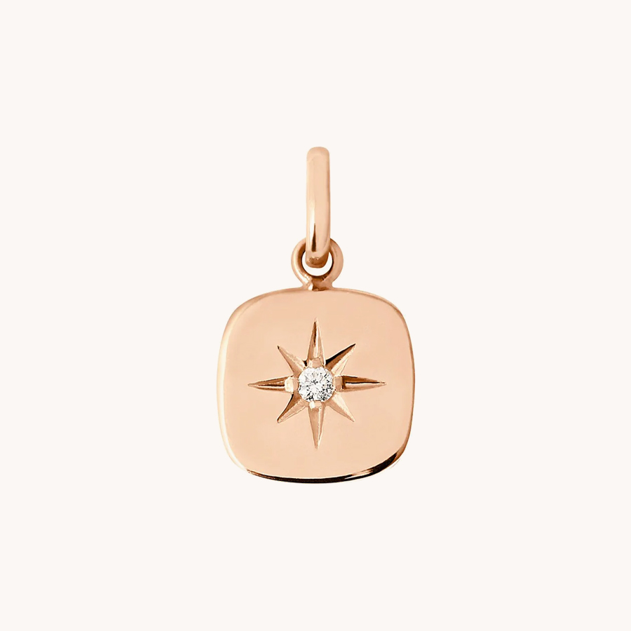 GIGI CLOZEAU MISS GIGI PENDANT ROSE GOLD AND DIAMOND