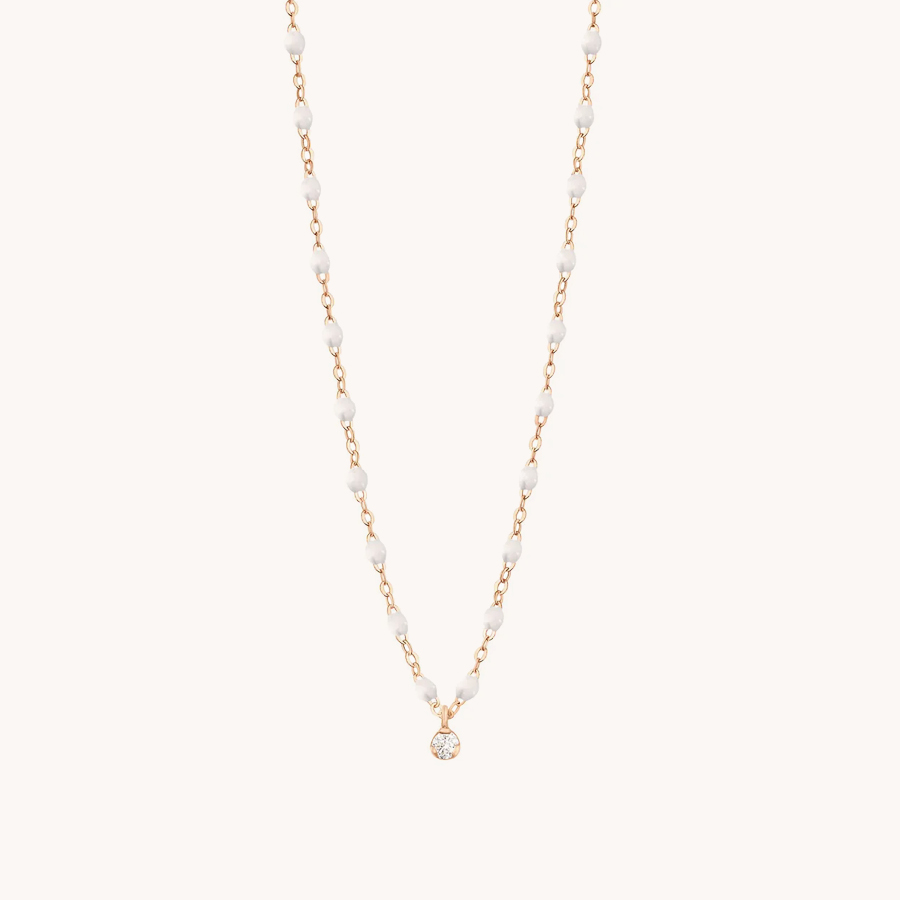 NECKLACE GIGI CLOZEAU 1 DIAMOND GIGI SUPREME WHITE ROSE GOLD