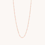 GIGI CLOZEAU CLASSIC GIGI BABY PINK ROSE GOLD NECKLACE