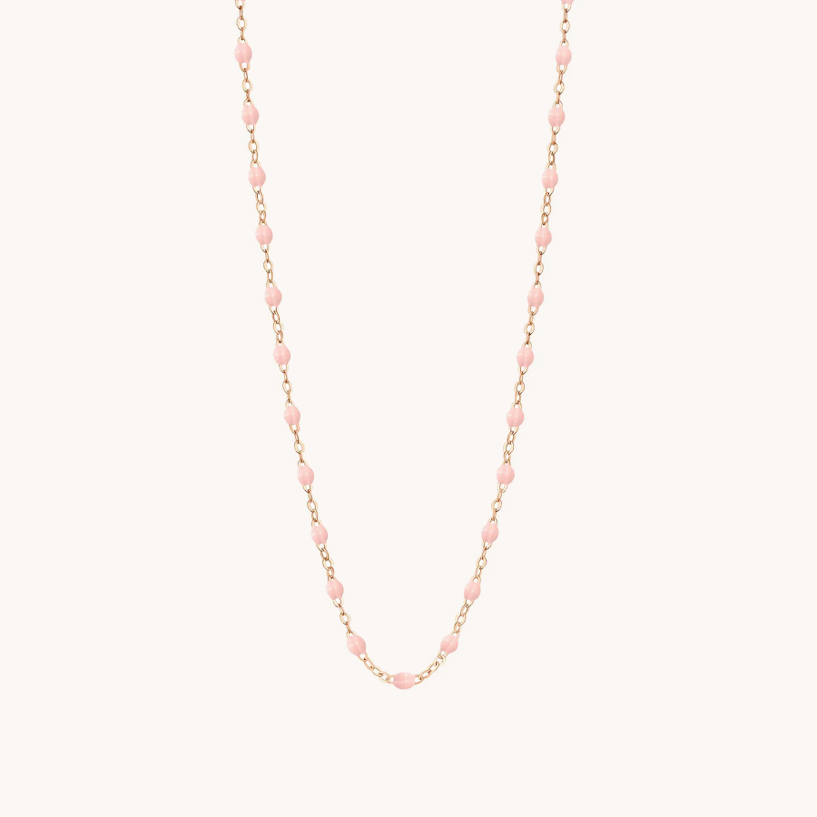 GIGI CLOZEAU CLASSIC GIGI BABY PINK ROSE GOLD NECKLACE