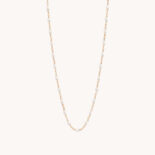 GIGI CLOZEAU CLASSIC GIGI WHITE ROSE GOLD NECKLACE