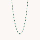 GIGI CLOZEAU CLASSIC GIGI EMERALD ROSE GOLD NECKLACE