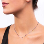 GIGI CLOZEAU CLASSIC GIGI LAPIS ROSE GOLD NECKLACE