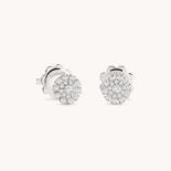 DAMIANI MARGHERITA WHITE GOLD AND DIAMOND EARRINGS