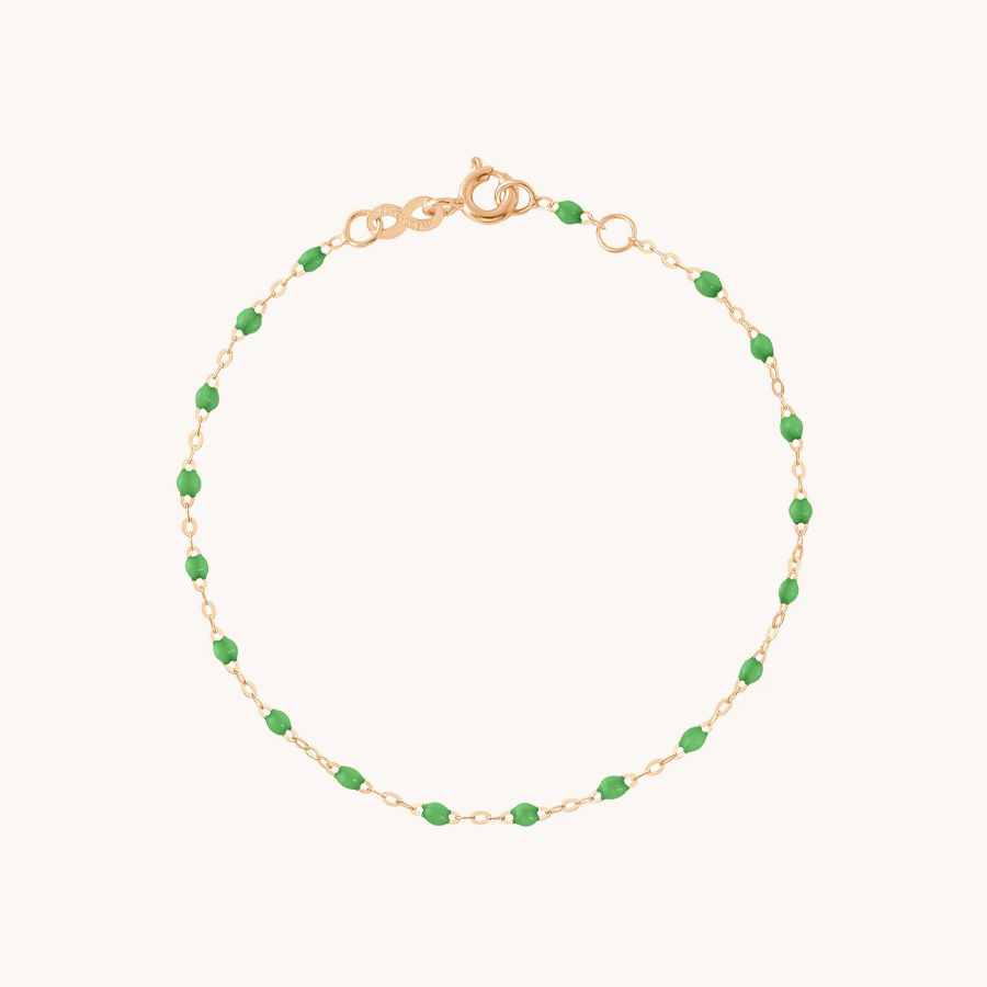 GIGI CLOZEAU CLASSIC GIGI GREEN ROSE GOLD BRACELET