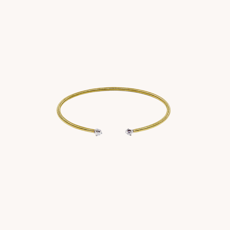 BRACELET LEANDRA CABO FLEX DIAMONDS YELLOW GOLD